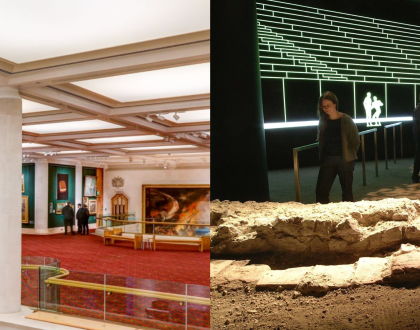 Tour of the Roman Amphitheatre under Guildhall and the Art Gallery