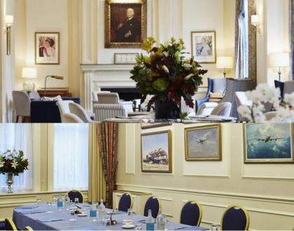 Dinner at the RAF Club in Piccadilly