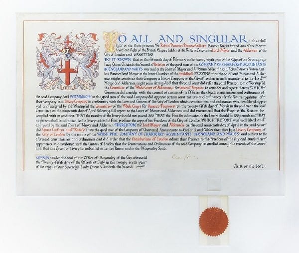 The-Letters-Patent-for-the-Grant-of-Livery